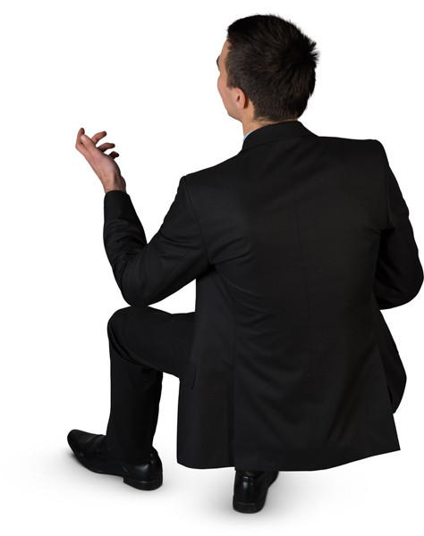 Sitting man image