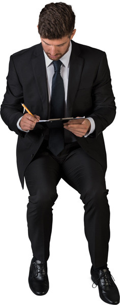 Sitting man image