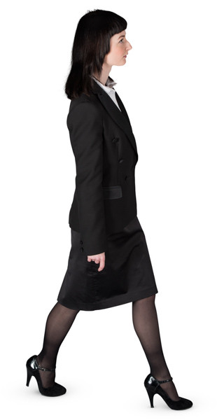 Walking woman image
