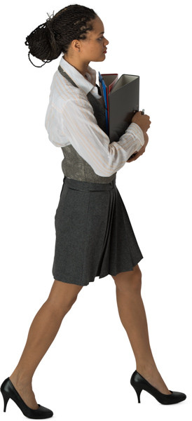 Walking woman image