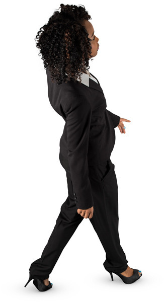 Walking woman image