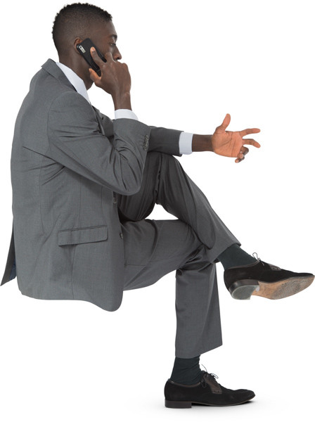 Sitting man image