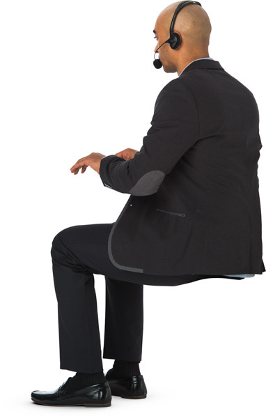 Sitting man image