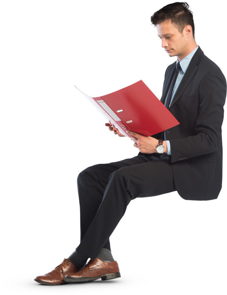 Sitting man image