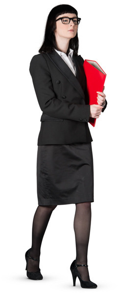 Walking woman image