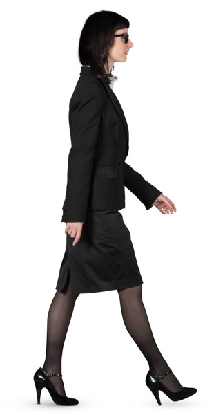 Walking woman image