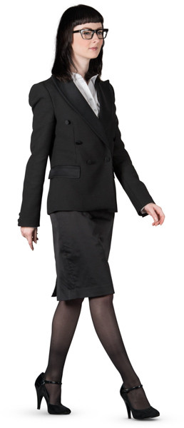 Walking woman image