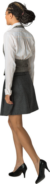 Walking woman image