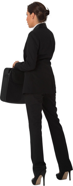 Standing woman with briefcase image