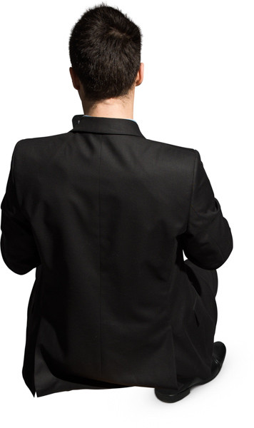 Sitting man image