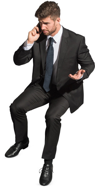 Sitting man image