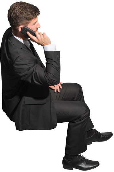 Sitting man image