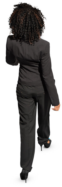 Walking woman image