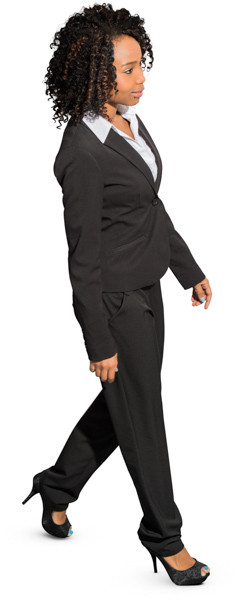 Walking woman image