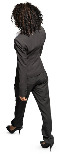 Walking woman image