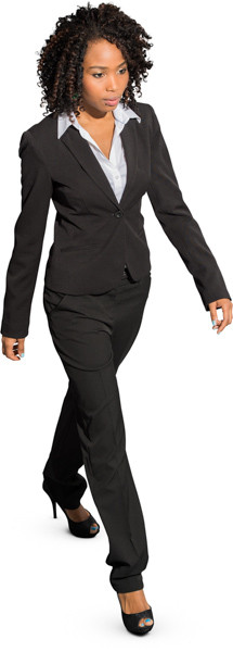Walking woman image