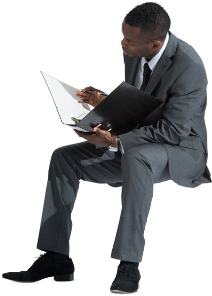 Sitting man image