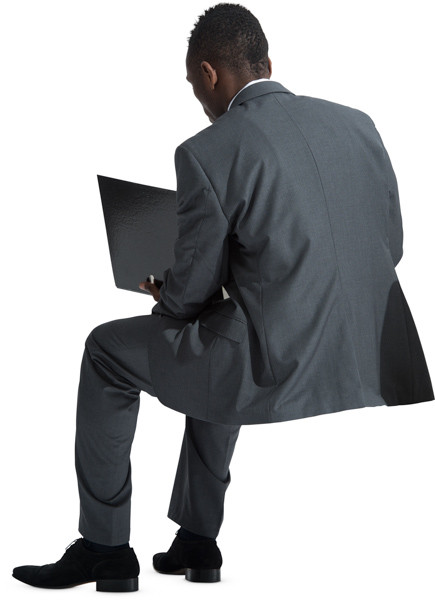 Sitting man image