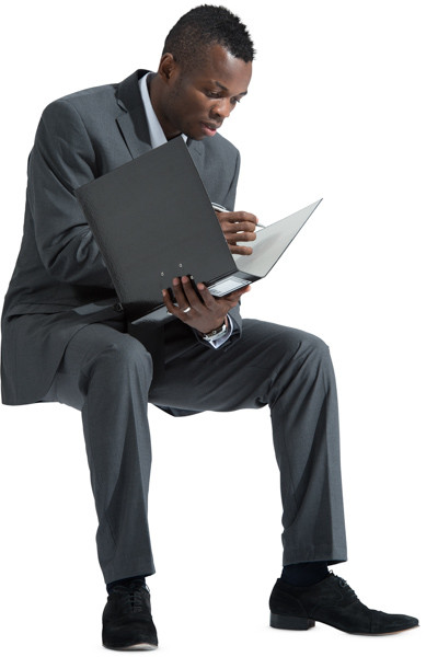 Sitting man image