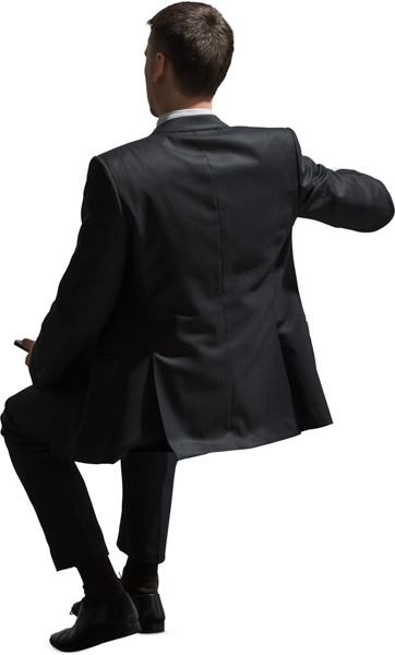 Sitting man image