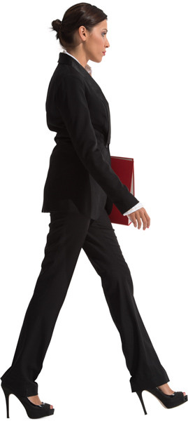 Walking woman image