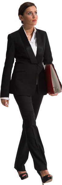 Walking woman image