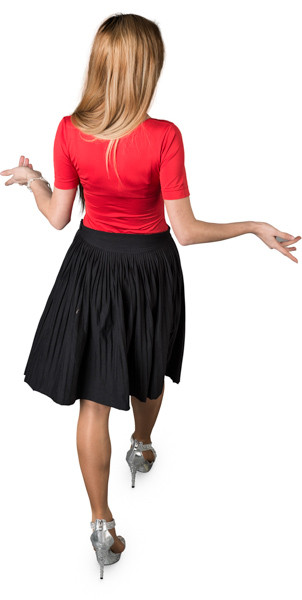 Walking woman image