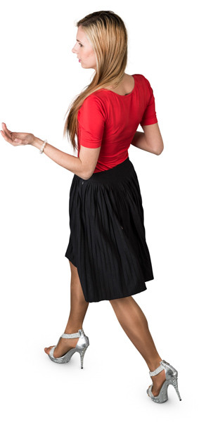 Walking woman image