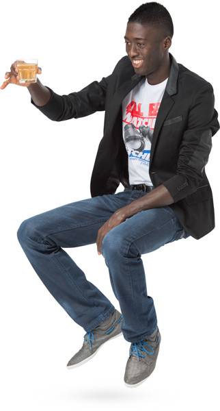 Sitting man image