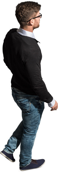 Walking man image