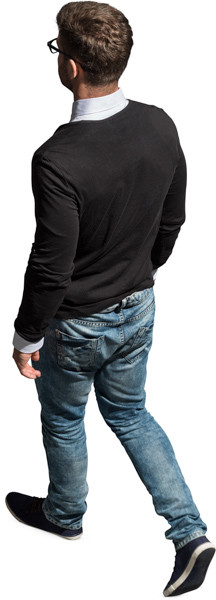 Walking man image