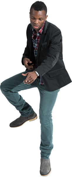 Sitting man image