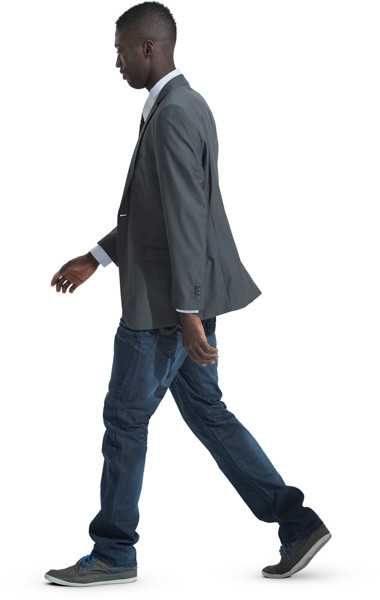 Walking man image