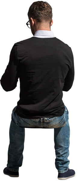 Sitting man image