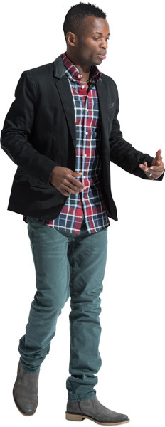 Walking man image