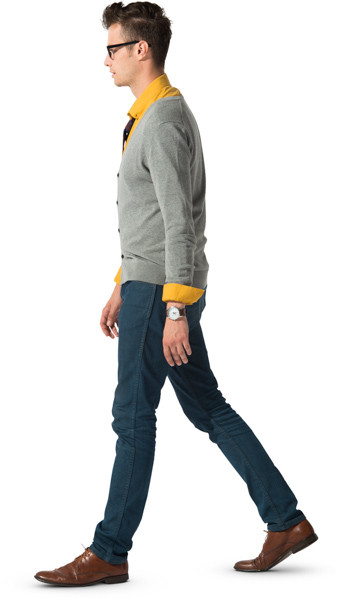 Walking man image