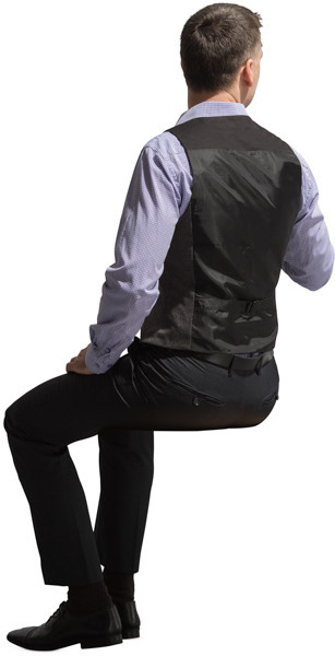 Sitting man image