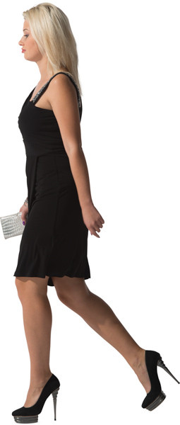 Walking woman image
