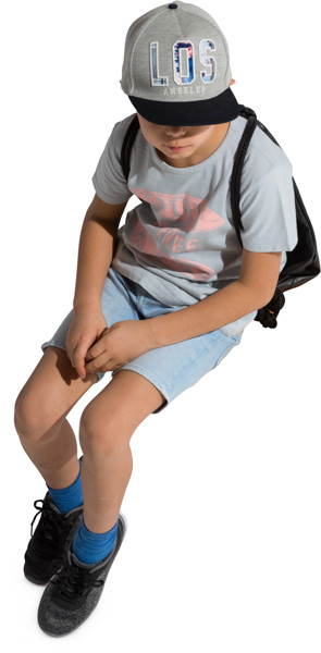 Sitting boy image