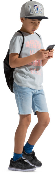 Walking boy image