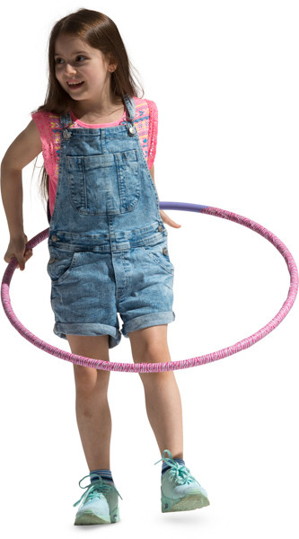 Girl playing hula hoop image