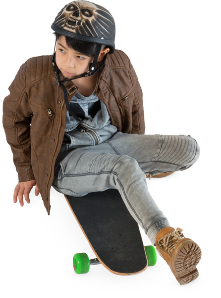 Sitting boy image