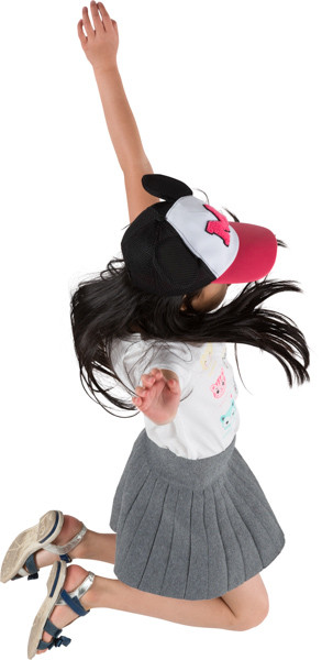 Jumping girl image