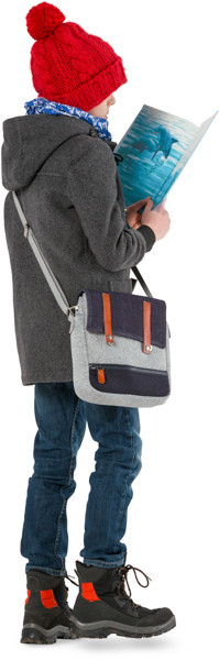 Standing boy with book image