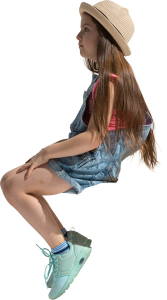 Sitting girl image