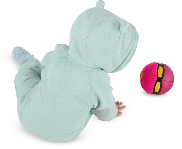 Baby girl playing ball image
