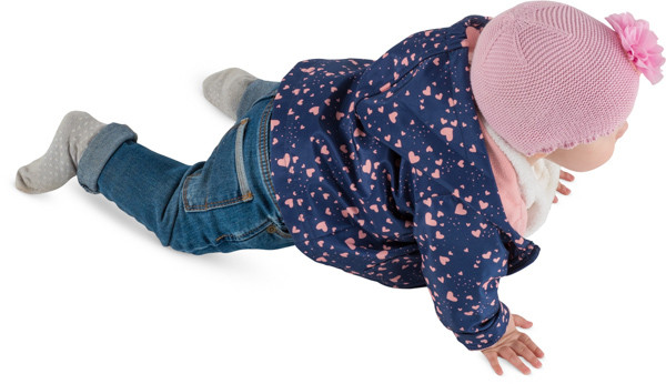 Crawling baby girl image