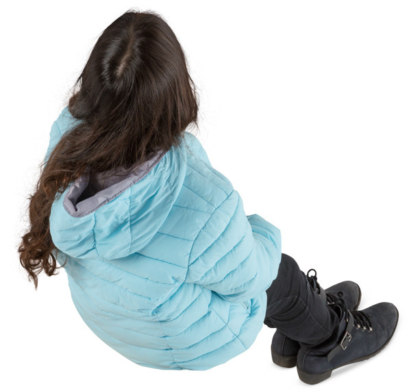 Sitting girl image