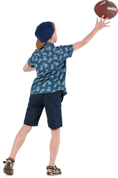 Boy throwing ball image