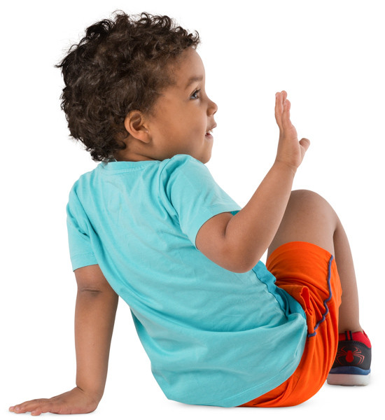 Sitting boy image